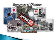 Economics of Disasters