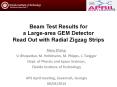 Beam Test Results for a Large-area GEM Detector Read Out with Radial Zigzag Strips PowerPoint PPT Presentation