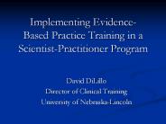 Implementing Evidence-Based Practice Training in a Scientist-Practitioner Program