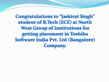Congratulations to “Jaskirat Singh”
