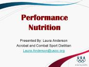 Performance Nutrition