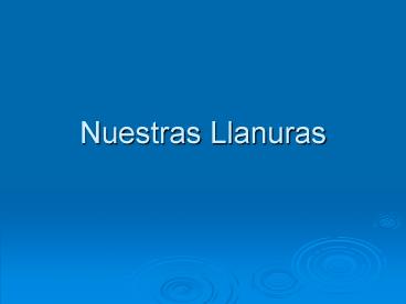 Nuestras Llanuras