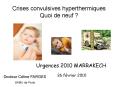 Crises convulsives hyperthermiques Quoi de neuf ? PowerPoint PPT Presentation
