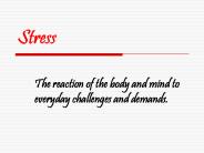 Stress