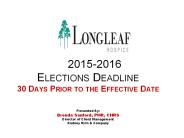 Longleaf Hospice Benefits Presentation