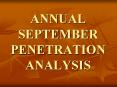 ANNUAL SEPTEMBER PENETRATION ANALYSIS PowerPoint PPT Presentation