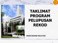 TAKLIMAT     PENGURUSAN REKOD KERAJAAN PowerPoint PPT Presentation