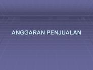 ANGGARAN PENJUALAN