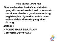 TIME SERIES ANALYSIS