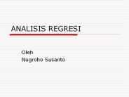 ANALISIS REGRESI