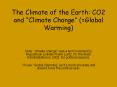 The Climate of the Earth: CO2 and  PowerPoint PPT Presentation