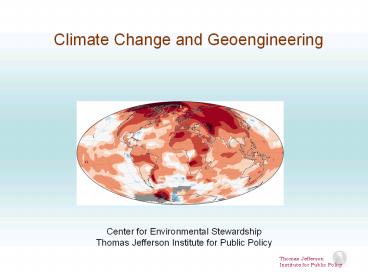 Center for Environmental Stewardship