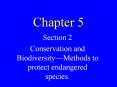 Conservation and Biodiversity PowerPoint PPT Presentation