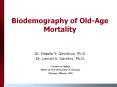 Biodemography of Old-Age Mortality PowerPoint PPT Presentation