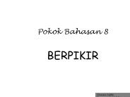 Pokok Bahasan 8 BERPIKIR