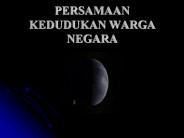 PERSAMAAN KEDUDUKAN WARGA NEGARA