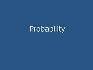 Probability