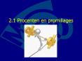 2.1 Procenten en promillages PowerPoint PPT Presentation
