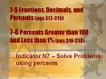 7-5 Fractions, Decimals, and Percents (pgs 312-315) 7-6 Percents Greater than 100 and Less than 1% (pgs 316-318) PowerPoint PPT Presentation
