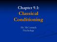 Chapter 9.1: Classical Conditioning PowerPoint PPT Presentation
