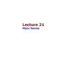 Lecture 21 Major Senses PowerPoint PPT Presentation
