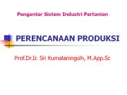 PERENCANAAN PRODUKSI