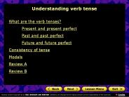 Understanding verb tense