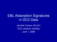 EBL Absorption Signatures in DC2 Data PowerPoint PPT Presentation