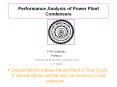 Performance Analysis of Power Plant Condensers PowerPoint PPT Presentation