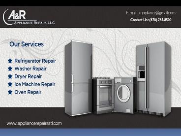 Appliance Repaire Solution at Atlanta