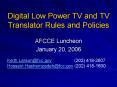 Digital Low Power TV and TV Translator Rules and Policies PowerPoint PPT Presentation