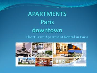 Paris holidays at downtown apartment