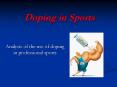 Doping in Sports PowerPoint PPT Presentation