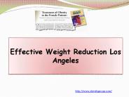 Effective Weight Reduction Los Angeles
