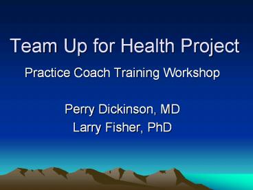 Team Up for Health Project