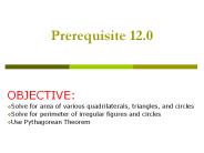 Prerequisite 12.0
