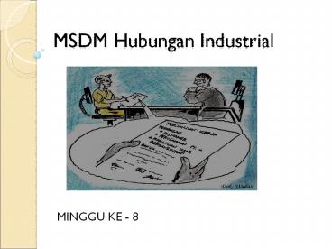 MSDM Hubungan Industrial