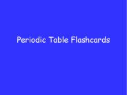 Periodic Table Flashcards