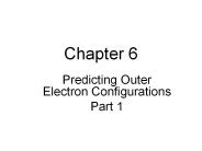 Predicting Outer Electron Configurations