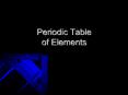 Periodic Table of Elements PowerPoint PPT Presentation