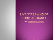 Tour de france live