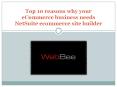 Top 10 reasons why your eCommerce business needs NetSuite ecommerce site builder PowerPoint PPT Presentation