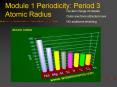 Module 1 Periodicity: Period 3 Atomic Radius PowerPoint PPT Presentation