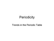 Periodicity