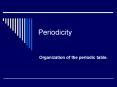 Periodicity PowerPoint PPT Presentation