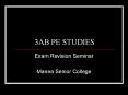 3AB PE STUDIES PowerPoint PPT Presentation