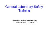 General Laboratory Safety Training