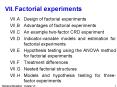 VII.Factorial experiments PowerPoint PPT Presentation