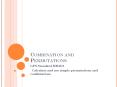 Combination and Permutations PowerPoint PPT Presentation