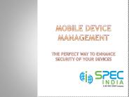 Mobile device management